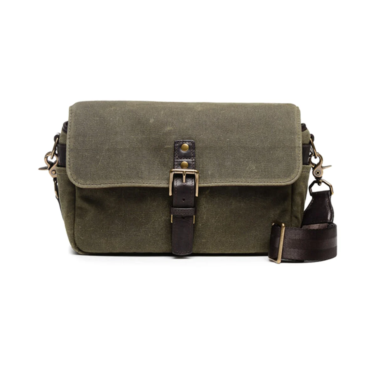 ONA Bowery II Messenger Bag, Waxed Canvas - Olive