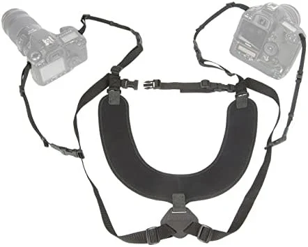 Op/Tech Dual Harness, Regular, 3/8", Black