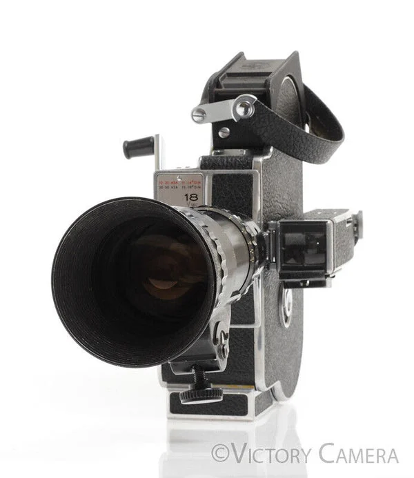 Paillard Bolex H16M 16mm Movie Camera w/ Som Berthiot 17-85mm f2 [EXC]