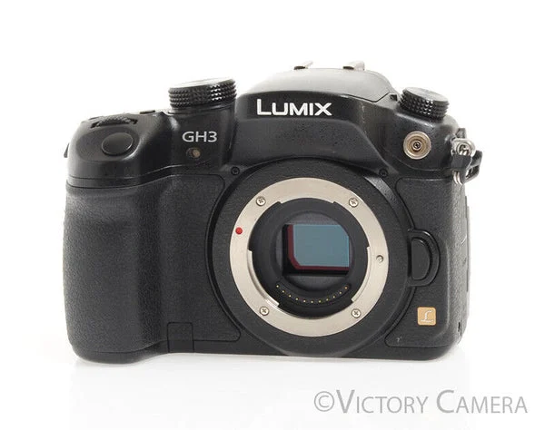 Panasonic Lumix DMC-GH3 Black 16.1MP M43 m4/3 Digital Camera Body -Read- [EXC-]