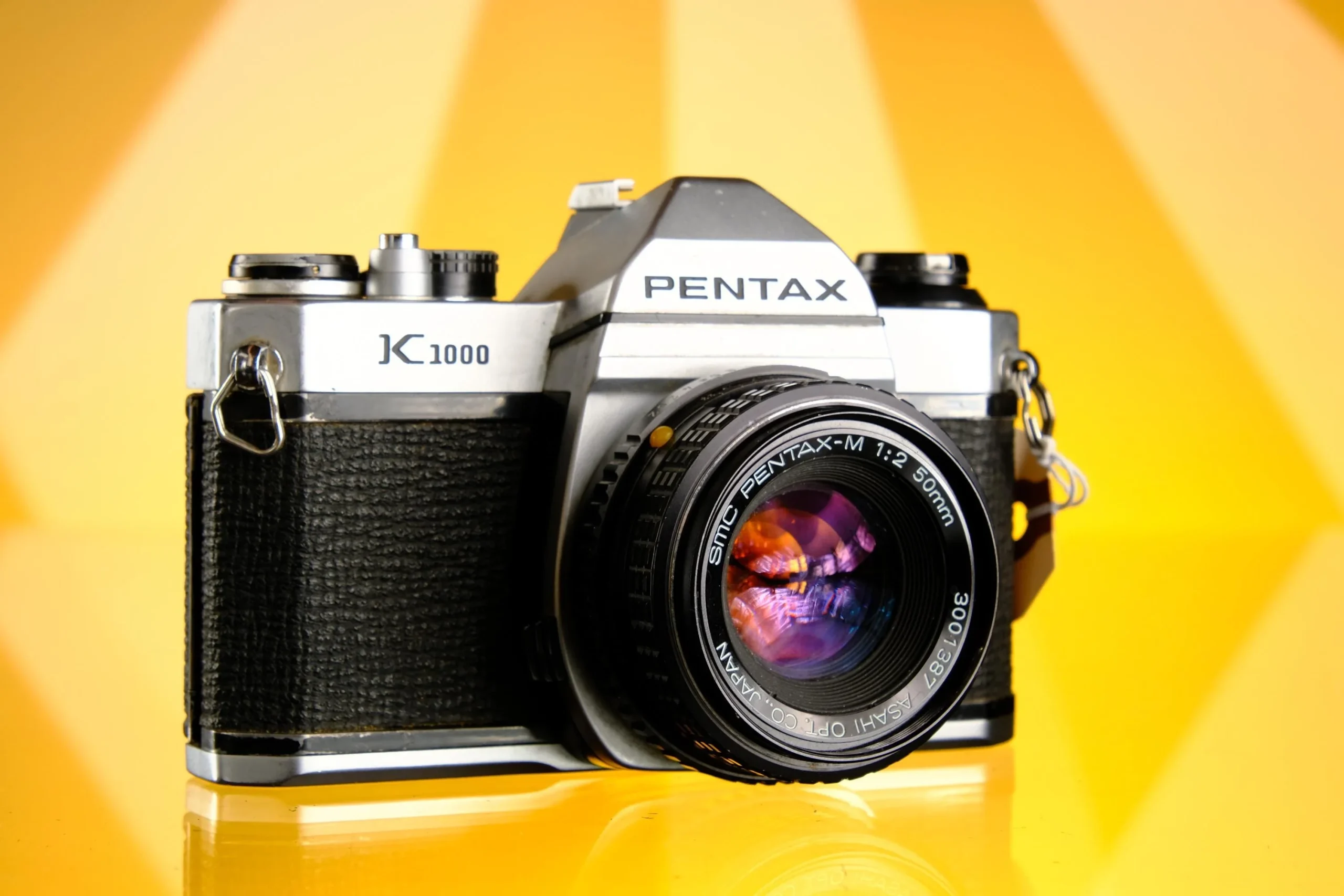 Pentax K1000 35mm SLR Film Camera + 50mm F/2 Kit Lens Working!