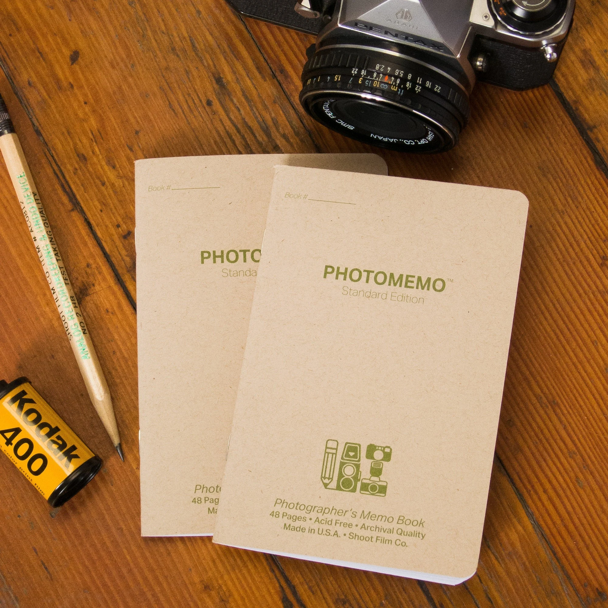 PhotoMemo Film Photographer's Notebook - 2 Pack