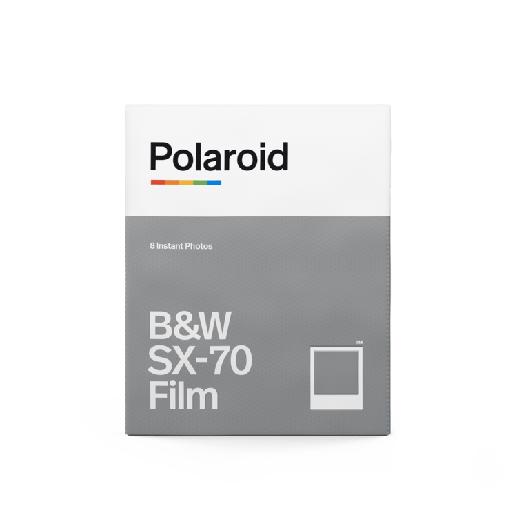 Polaroid Originals Black and White Film for SX-70 - 8 Exp. - White Frame