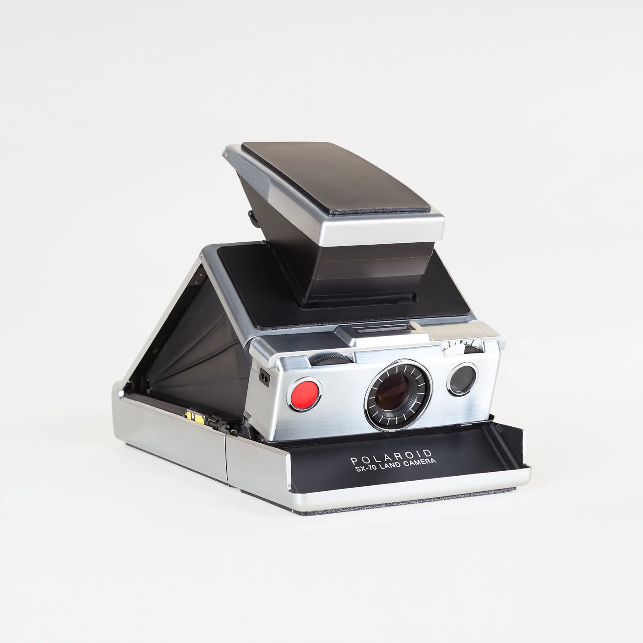 Polaroid SX-70 Original - Black on Chrome