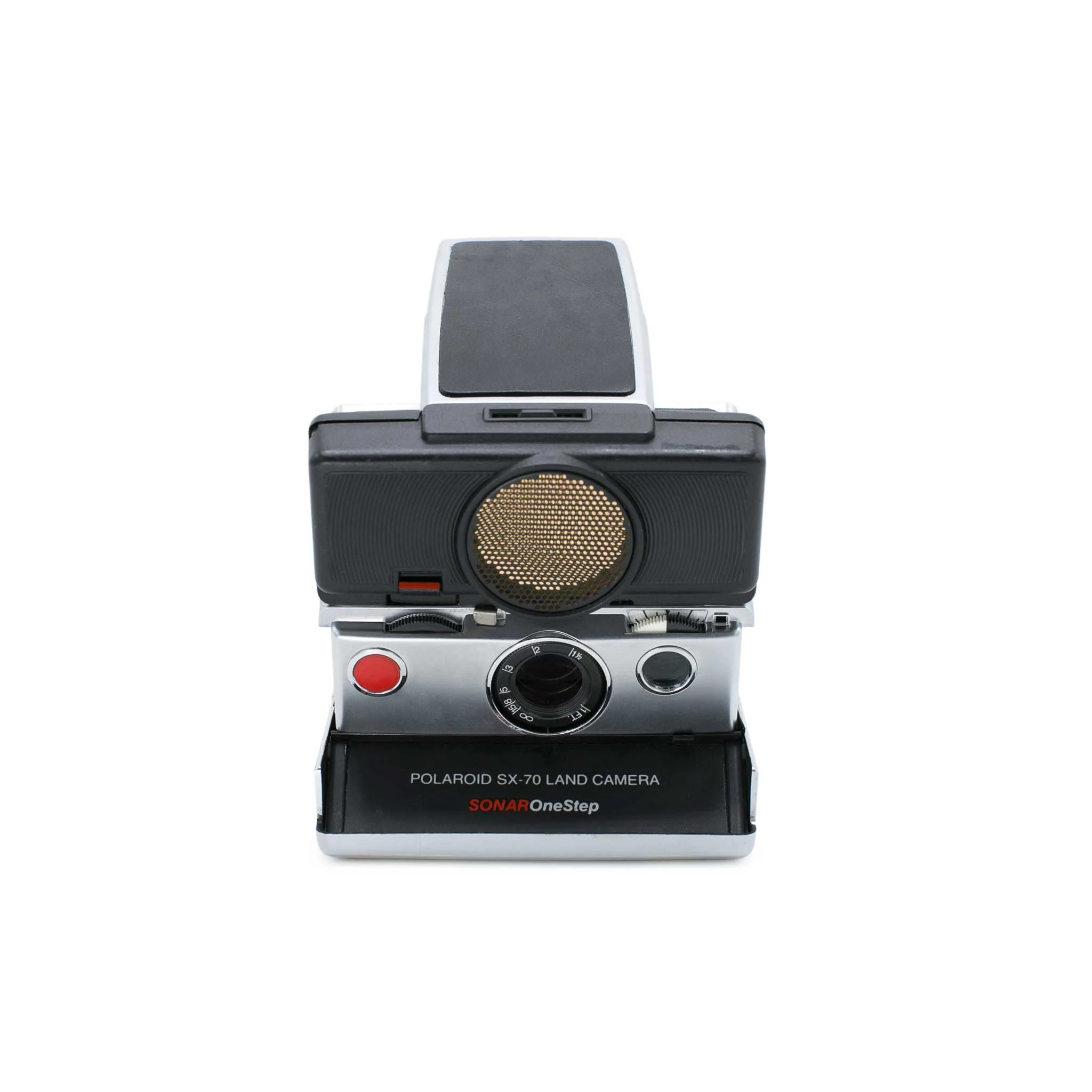 Polaroid SX-70 Sonar - Black on Chrome