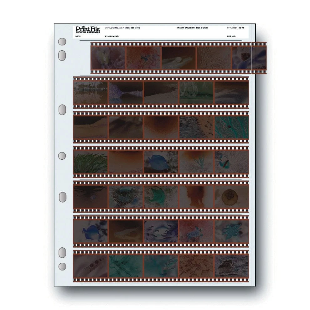 Print File 35-7B Archival Storage Negative Pages - 25 Pack