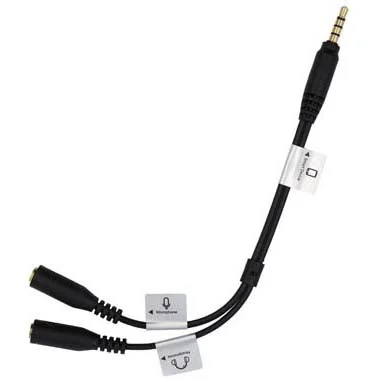 ProMaster 3.5mm TRRS (M) to Dual 3.5mm (F) - 7.5in