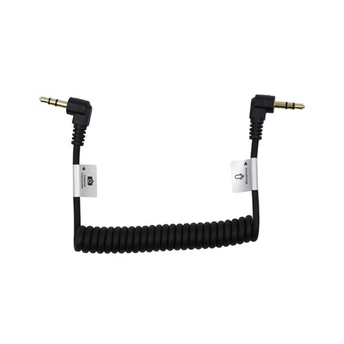 Promaster Audio Cable 3.5mm TRS male right angle - 3.5mm TRS male right angle - 8 1/2" coiled