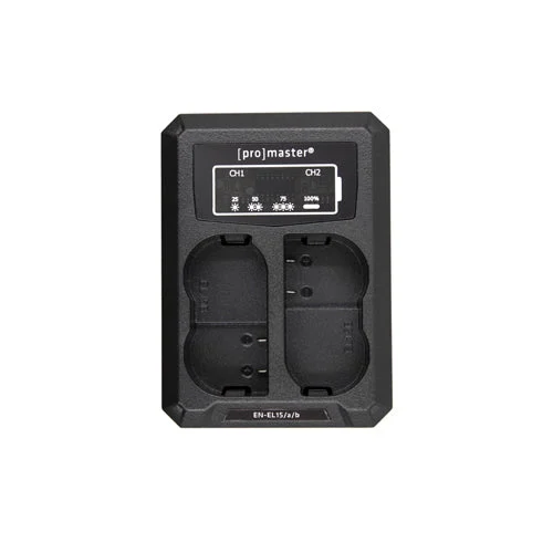 Promaster Dually Charger | USB for Nikon EN-EL15, EN-EL15a, EN-EL15b