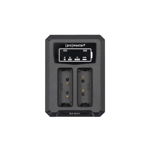 Promaster Dually Charger - USB for OM System BLS50