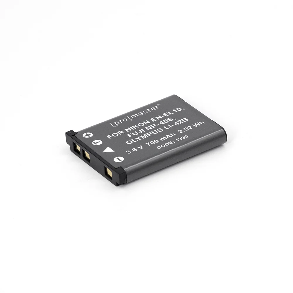 ProMaster Li-ion Battery Nikon EN-EL10, Fuji NP-45S, Olympus LI-42B 3.6V 700mAh