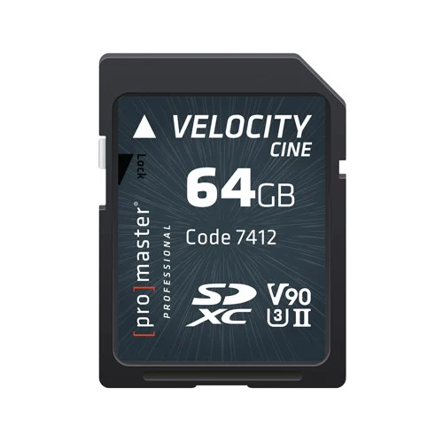 ProMaster SDXC Velocity Cine Memory Card - 64GB