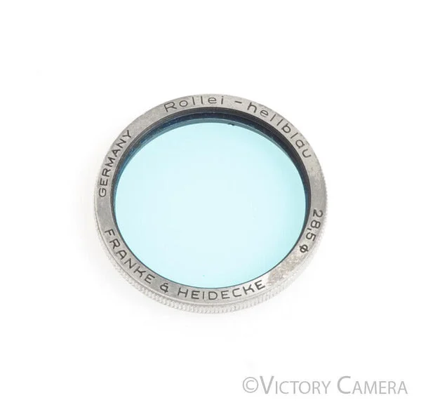 Rollei Rolleiflex Hellblau Light Blue Filter Bay I 28.5mm -BGN, Coating Wear- [BAR]