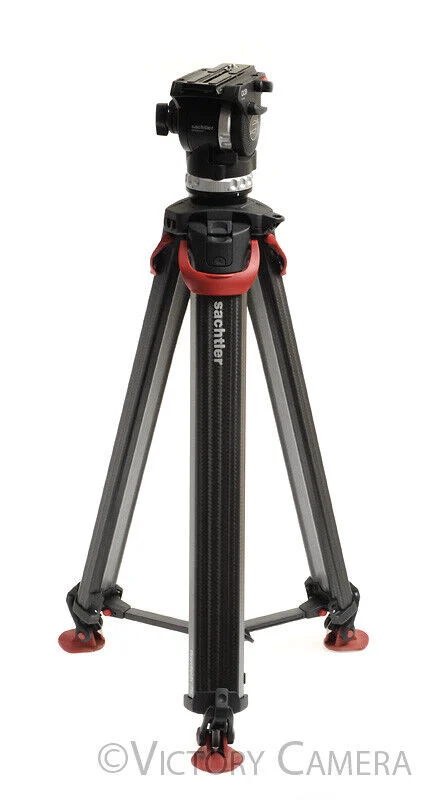 Sachtler Flowtech 75 Aktiv Carbon Fiber Tripod w/ Ace XL Fluid Head -Nice- [EXC]