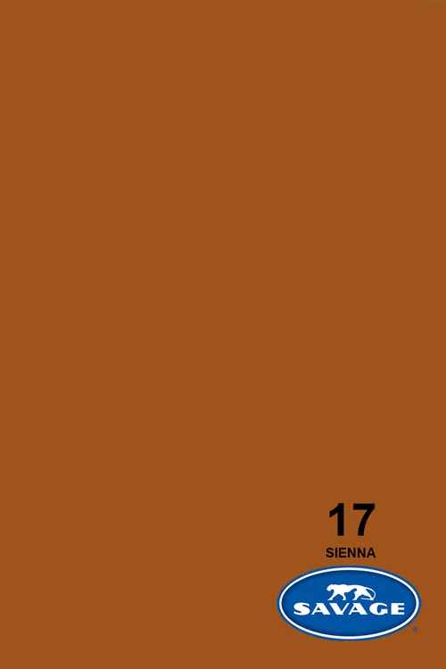 Savage Widetone Background Paper 107 Inch x 12 Yard Roll - #17 Sienna