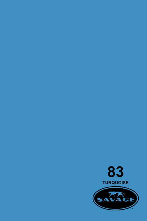 Savage Widetone Background Paper 107 Inch x 12 Yard Roll - #83 Turquoise