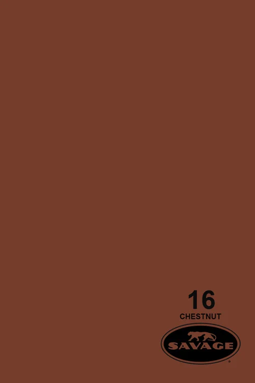 Savage Widetone Background Paper 53 Inch x 12 Yard Roll - #16 Chestnut