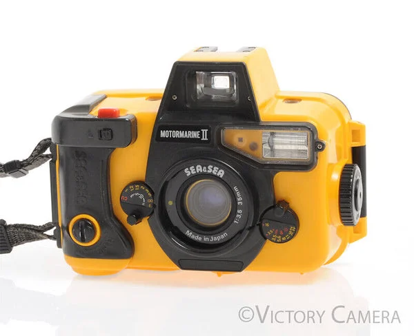 Sea & Sea Motor Marine II Underwater 35mm Camera w/ 35mm f3.5 Lens + Accessories [EXC]
