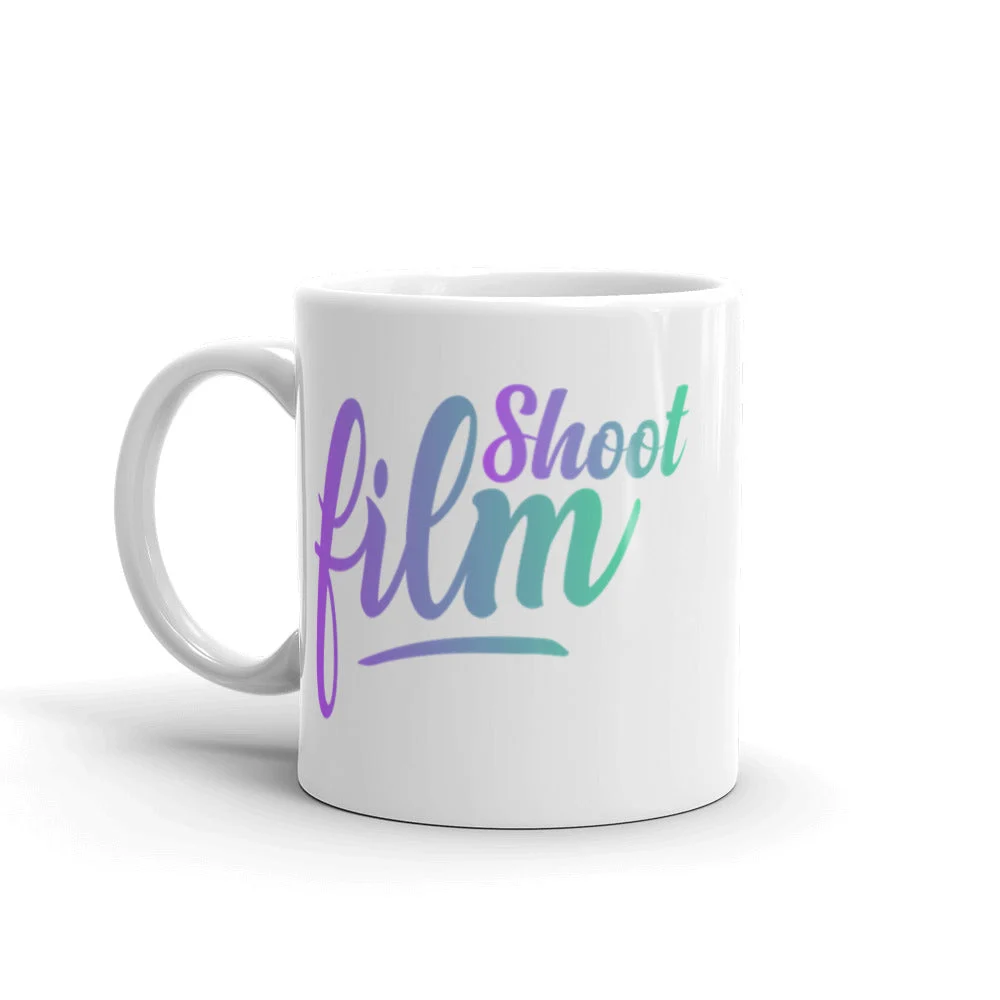 Shoot Film Cursive Color Mug