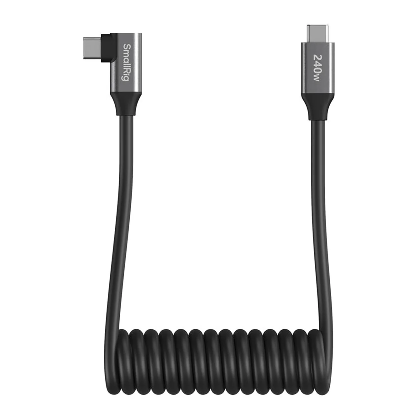SmallRig USB-C Coiled Cable (Right Angle, 13.8″)