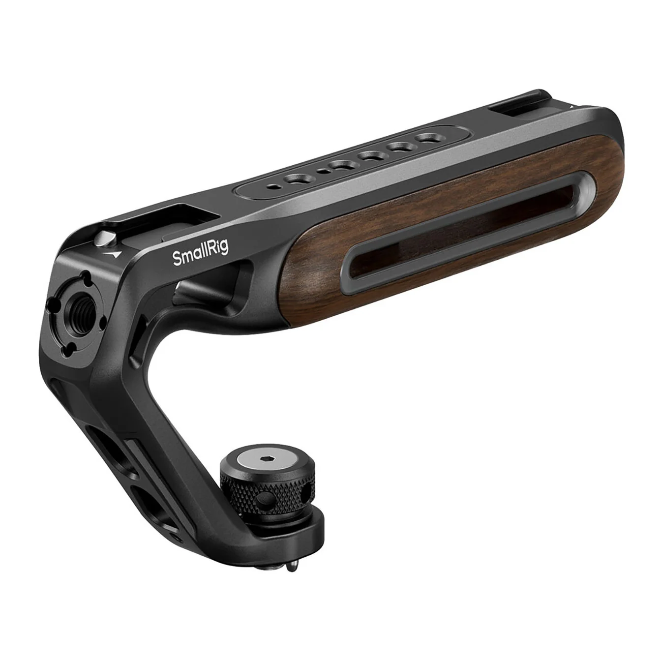 SmallRig Wooden Top Handle with 1/4″-20 & ARRI 3/8”-16 Locating Screw