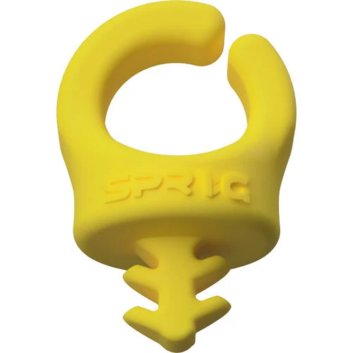 Sprig Cable Holder 3/8"-16 Yellow Pkg/3