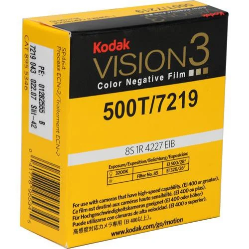 Super 8, 50' Roll Kodak VISION3 500T Color Negative Film #7219