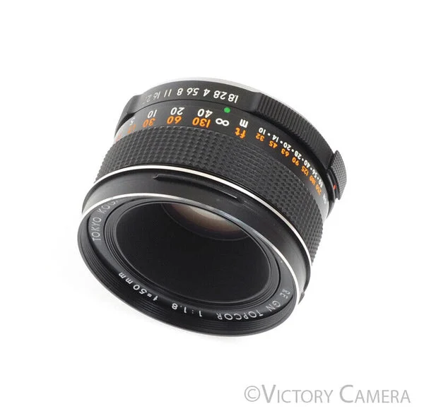 Topcon Topcor 50mm f1.8 RE GN Standard Prime Lens for Super DM -Very Clean- [EXC]