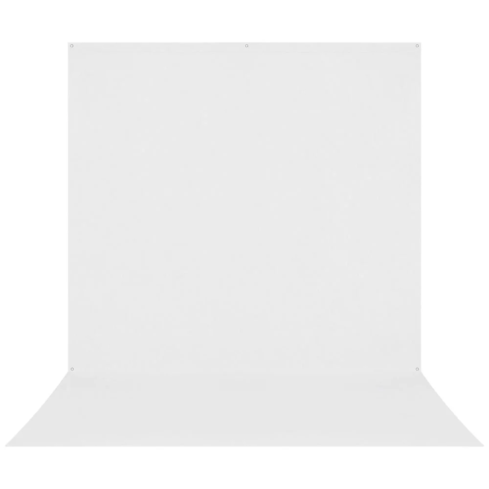 Westcott X-Drop Fabric Backdrop Sweep | High-Key White, 8 x 13'