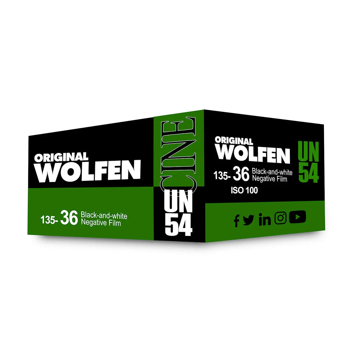 Wolfen UN 54 Black & White 100 ISO 35mm Film - 36 Exposures