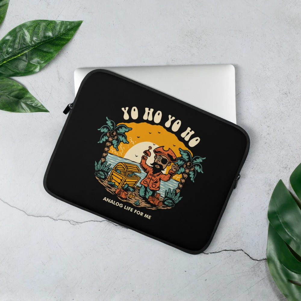 Yo Ho Yo Ho Analog Life For Me Laptop Sleeve