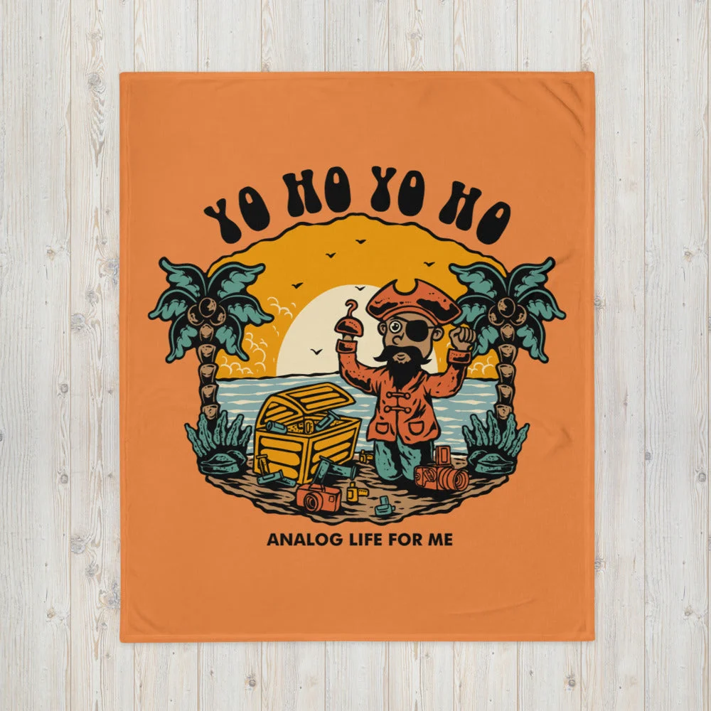 Yo Ho Yo Ho Analog Life For Me Throw Blanket